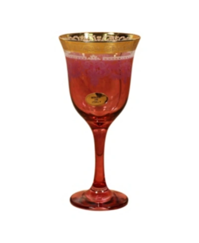 Lorren Home Trends Red Goblets - Set Of 6 In Red