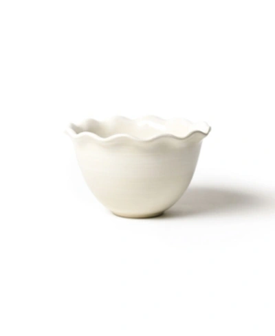 Coton Colors By Laura Johnson Signature White 9" Ruffle Bowl In White