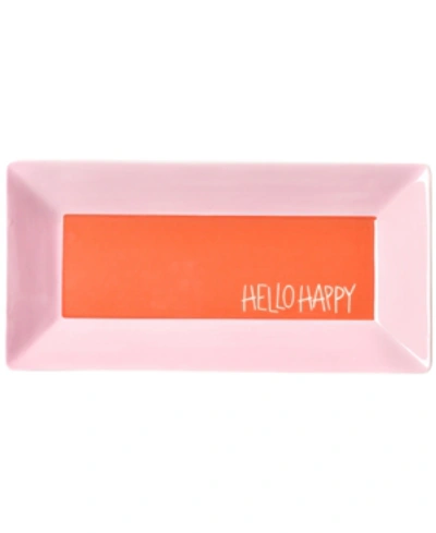 Shop Coton Colors By Laura Johnson Persimmon Color Block 11" Hello Happy Scoop Tray