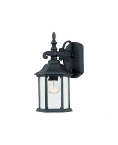 Shop Designer's Fountain Devonshire Wall Lantern In Black