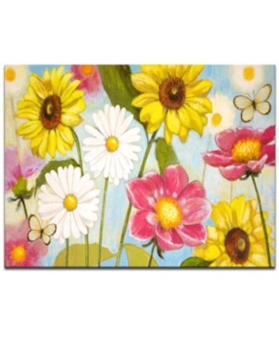 Shop Ready2hangart 'wonderful Day' Floral Canvas Wall Art In Multicolor