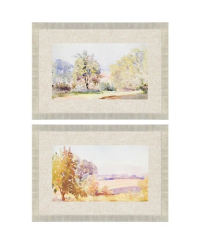 Shop Paragon Sunrise And Serene Framed Wall Art Set Of 2, 24" X 34" In Multi