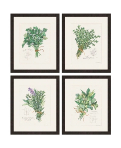Shop Paragon Herbs Framed Wall Art Set Of 4, 23" X 19" In Multi