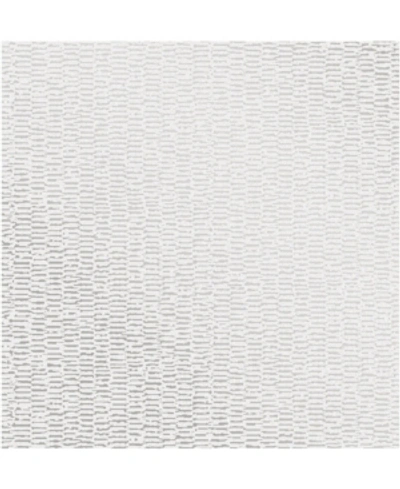 Shop Advantage 20.5" X 369" Fleur Texture Wallpaper In Silver Tone