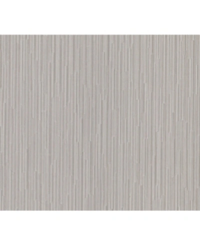 Shop Advantage 21" X 396" Cipriani Vertical Texture Wallpaper In Gray