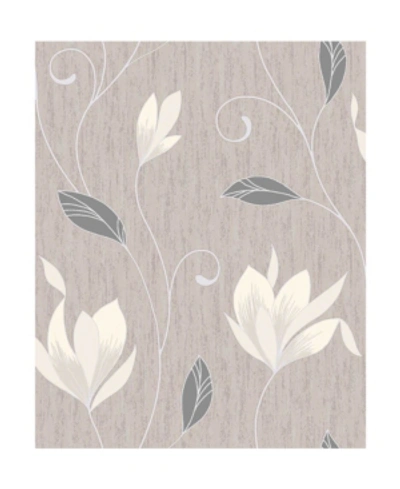 Shop Advantage 20.5" X 369" Anais Floral Trails Wallpaper In Gray