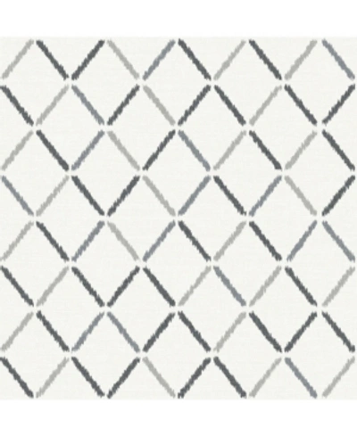 Shop A-street Prints 20.5" X 396" Allotrope Linen Geometric Wallpaper In Gray