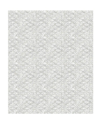 Shop Decorline 21" X 396" Delilah Diamond Wallpaper In Gray