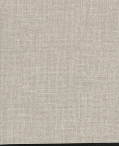 Shop Warner Textures 27" X 324" Arya Fabric Texture Wallpaper In Gray