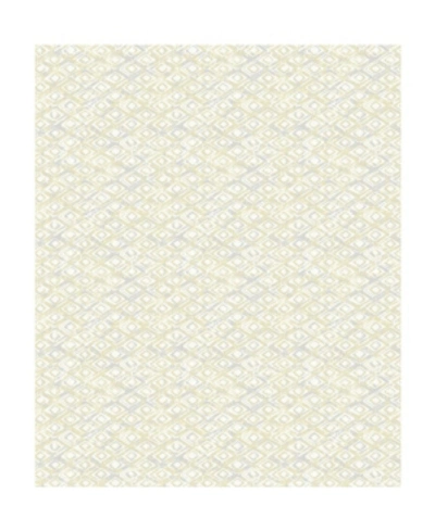 Shop Decorline 21" X 396" Delilah Diamond Wallpaper In Yellow