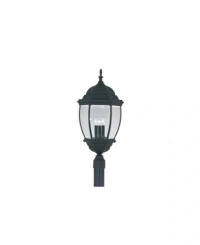 Shop Designer's Fountain Tiverton Post Lantern In Black