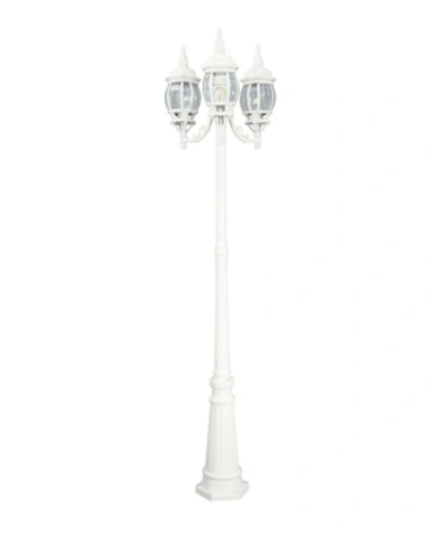 Shop Designer's Fountain Riviera 3 Head Post Lantern In White