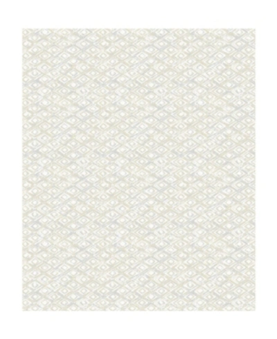 Shop Decorline 21" X 396" Delilah Diamond Wallpaper In Ivory