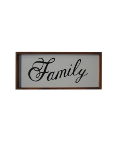 Shop Tx Usa Corporation Family Word Wall Art In Brown