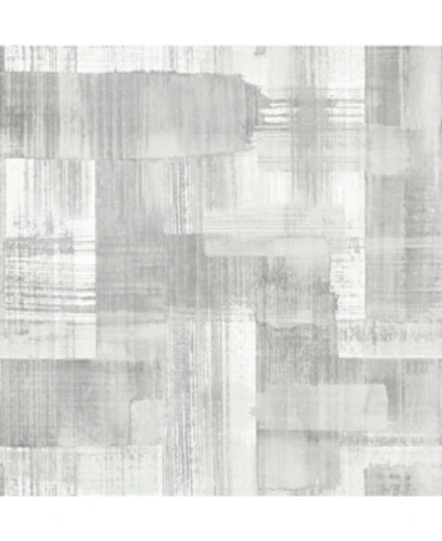 Shop A-street Prints A-street 20.5" X 396" Prints Trosa Brushstroke Wallpaper In Gray