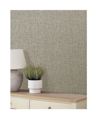 Shop A-street Prints 20.5" X 396" Rattan Woven Wallpaper In Brown