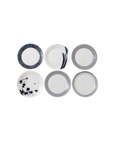 Royal Doulton Pacific Blue Dinner Plates In Multi