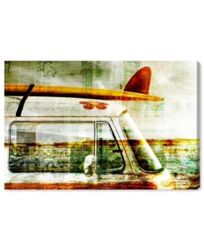 Shop Oliver Gal Surf Van Canvas Art, 36" X 24" In Orange