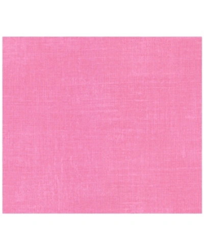 Shop Advantage 20" X 369" Langston Linen Texture Wallpaper In Pink