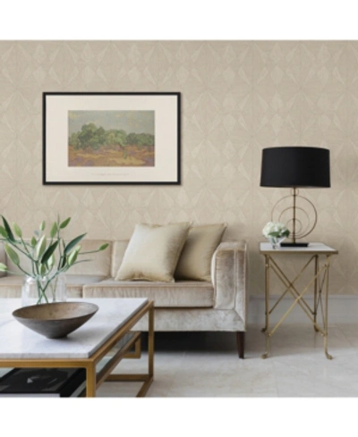 Shop A-street Prints 21" X 396" Paragon Geometric Wallpaper In Ivory