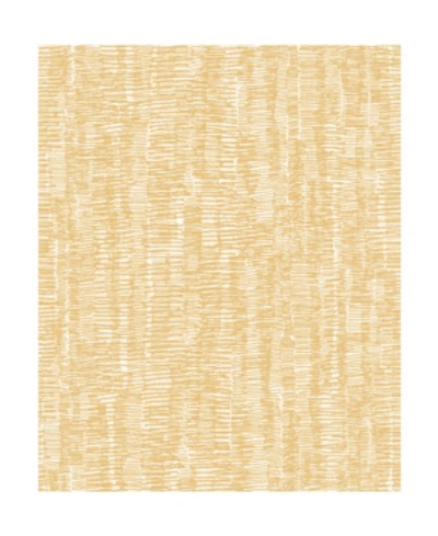 Shop A-street Prints A-street 20.5" X 396" Prints Hanko Abstract Texture Wallpaper In Yellow