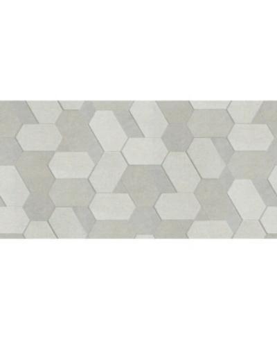 Shop Advantage 20.5" X 369" Plaza Geometric Wallpaper In Gray