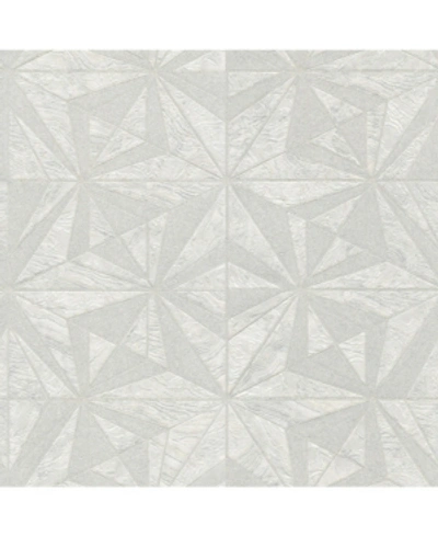 Shop Advantage 20.5" X 369" Los Cabos Marble Geometric Wallpaper In Ivory