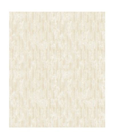 Shop Decorline 21" X 396" Kendall Champagne Geometric Wallpaper In Ivory