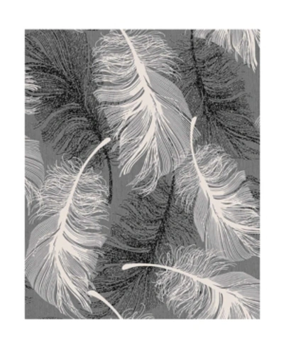 Shop Advantage 20.5" X 369" Hurston Feather Wallpaper In Black