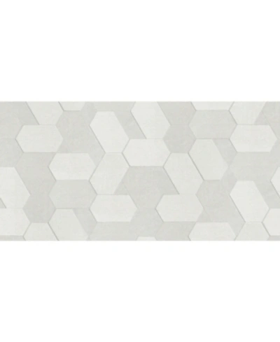 Shop Advantage 20.5" X 369" Plaza Geometric Wallpaper In Ivory