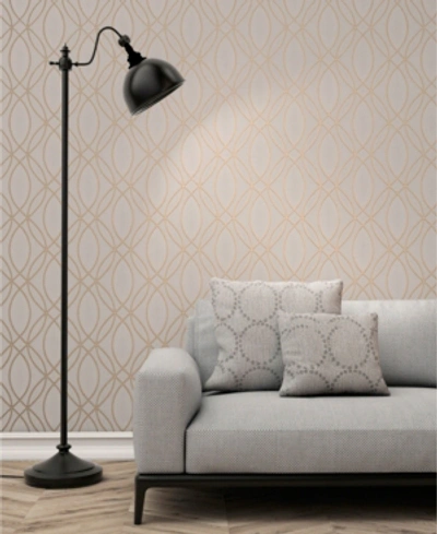 Shop Advantage 20.5" X 369" Lisandro Light Geometric Lattice Wallpaper In Pink