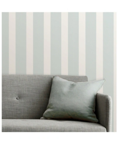 Shop A-street Prints A-street 20.5" X 396" Prints Visby Stripe Wallpaper In Blue