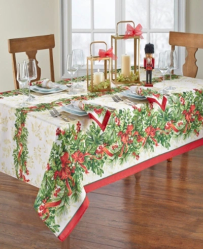 Shop Elrene Holly Traditions Holiday Tablecloth In Multi