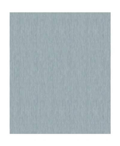 Shop Decorline 21" X 396" Reese Stria Wallpaper In Blue