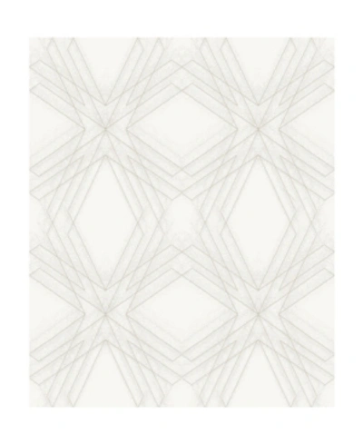 Shop A-street Prints 21" X 396" Relativity Geometric Wallpaper In Ivory