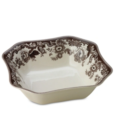 Shop Spode Delamere Square Serving Bowl In Brown