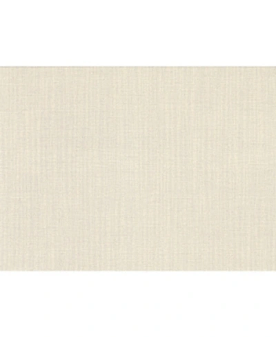 Shop Advantage 21" X 396" Colicchio Linen Texture Wallpaper In Ivory