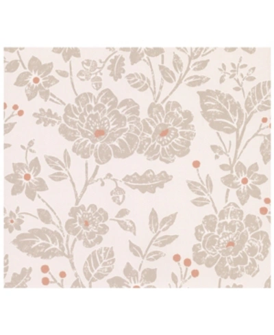 Shop Advantage 20.5" X 369" Bourdain Light Floral Wallpaper In Brown