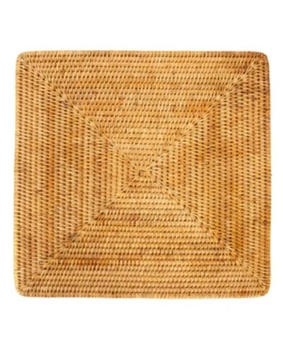 Shop Artifacts Trading Company Artifacts Rattan Square Placemat In Honey Brown