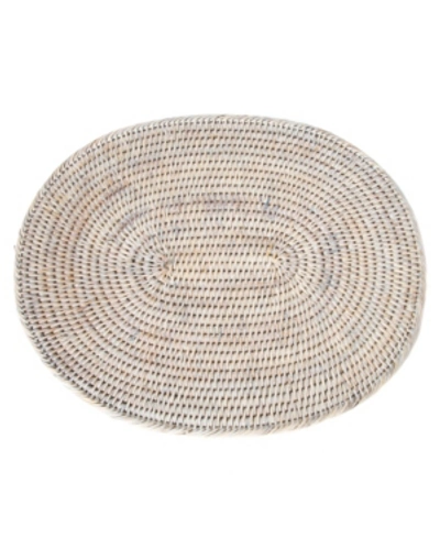 Shop Artifacts Trading Company Artifacts Rattan Oval Placemat In Off-white
