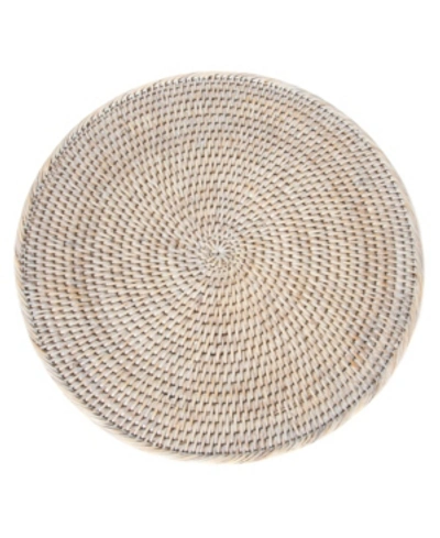 Shop Artifacts Trading Company Artifacts Rattan Round Placemat In Off-white