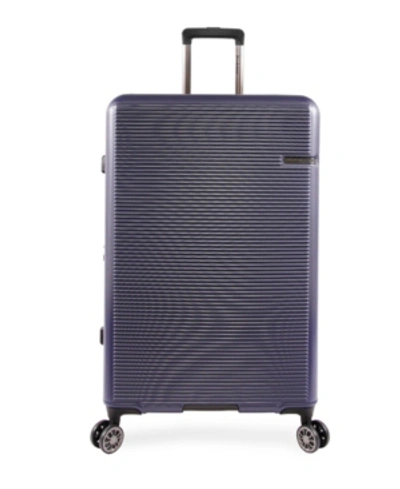 Shop Brookstone Nelson 29" Hardside Spinner Luggage In Navy