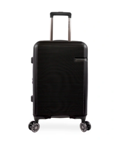 Shop Brookstone Nelson 21" Hardside Carry-on Luggage With Charging Port In Black