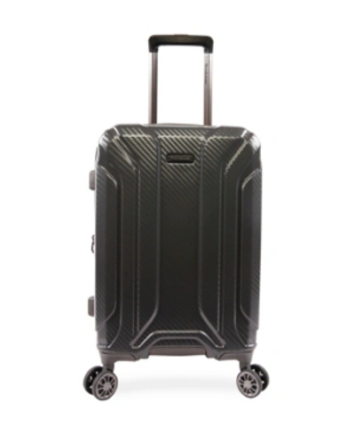 Shop Brookstone Keane 21" Hardside Carry-on Luggage With Charging Port In Charcoal
