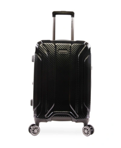 Shop Brookstone Keane 21" Hardside Carry-on Luggage With Charging Port In Black