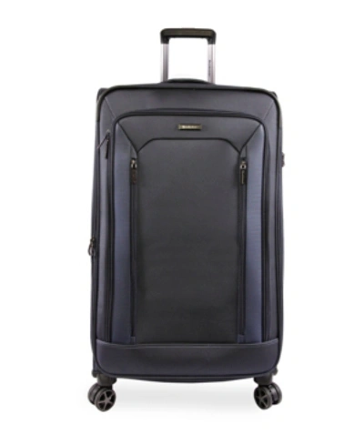 Shop Brookstone Elswood 29" Softside Spinner Luggage In Navy