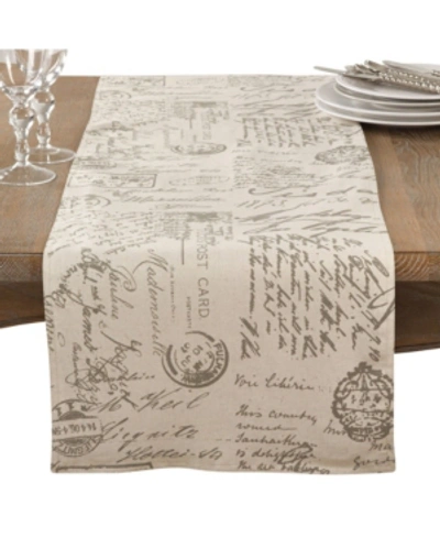 Saro Lifestyle Printed Runner In Natural