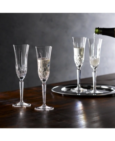 Shop Marquis By Waterford Maxwell Flutes, Set Of 4 In Clear