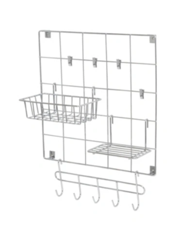 Shop Honey Can Do 8-piece Chrome Wire Wall Grid With Storage Accessories