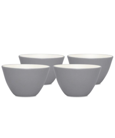 Noritake 4" Mini 7 oz Bowl Set, 4 Pieces In Slate